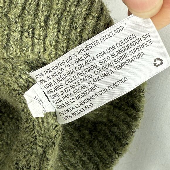 Wild Fable Ribbed Green Cropped Sweater Tank Top Blouse Small Boho Women’s - Picture 6 of 13